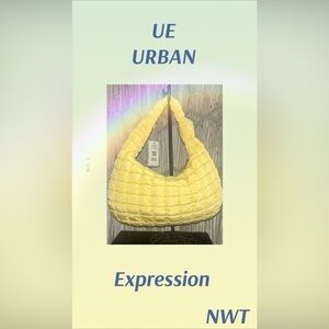 🌝Urban Expressions‎ Sunny Yellow Quilted Bag-NWT🌝